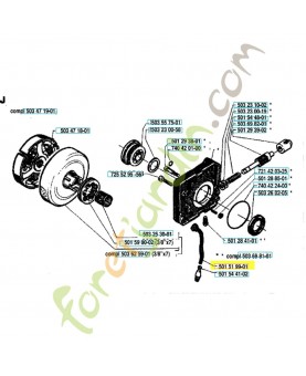 Tuyau d huile  501519901. Pièce de rechange Husqvarna