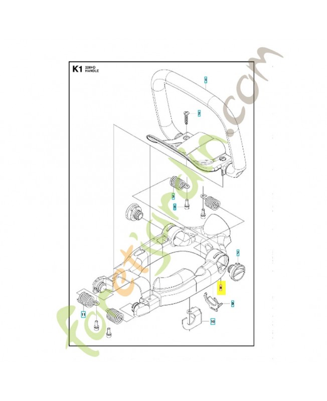 Cadre 523072201. Pièce de rechange Husqvarna Cadre 523072201. Pièce de rechange Husqvarna