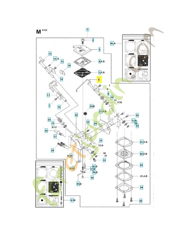 Axe 506396501. Pièce détachée Husqvarna