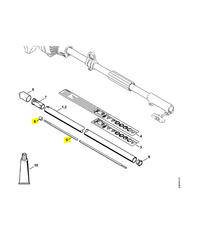 Demi-arbre bc/fs-km Demi-arbre bc/fs-km