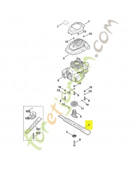 Lame mb 253t 6371-702-0101. Pièce de rechange Sithl / Vicking