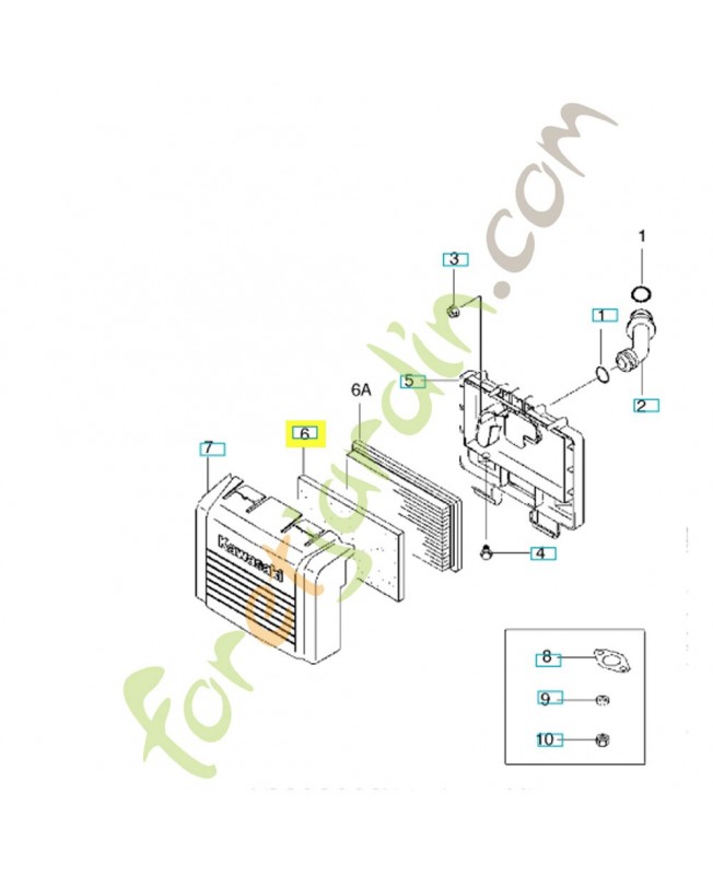 Préfiltre 535414548. Pièce de rechange Husqvarna Préfiltre 535414548. Pièce de rechange Husqvarna