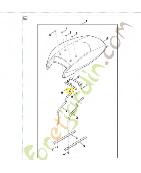 Patte de fixation 6909-703-6910. Pièce détachée Stihl / Vicking