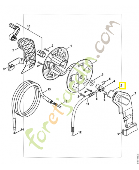 Étrier 4767-503-1402. Pièce détachée Stihl / Vicking