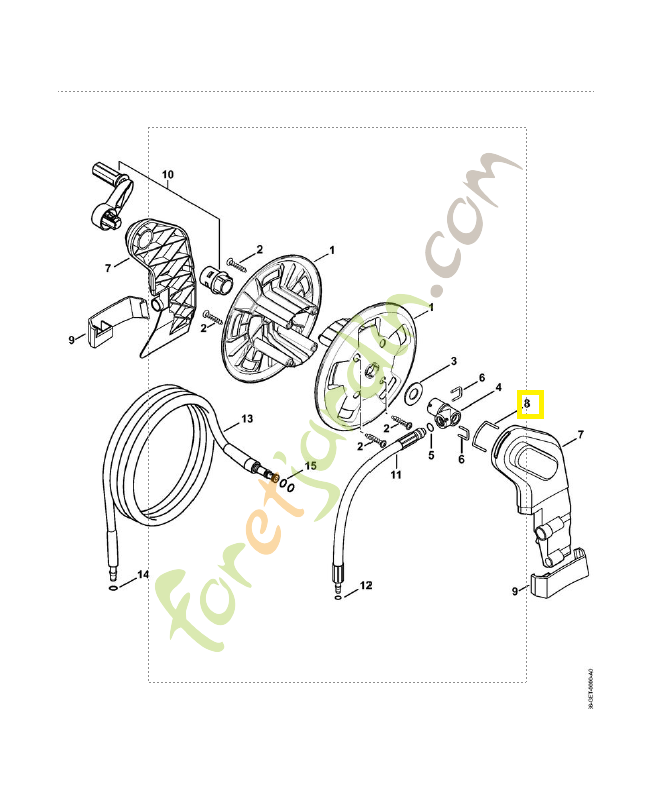 Étrier 4767-503-1402. Pièce détachée Stihl / Vicking