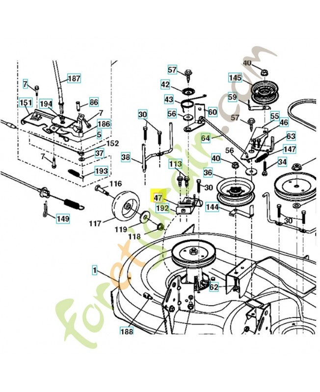 Support cable embrayage 532197250