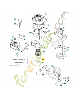 Rondelle Husqvarna ref. 596238901 Remplace référence 810040700, 539990247, 539990427 et 539990247