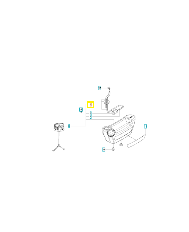 Tuyau 586359601. Pièce de rechange Husqvarna 