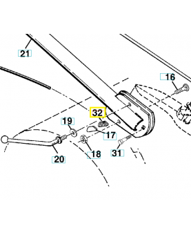 support 532138283. Pièce de rechange Husqvarna