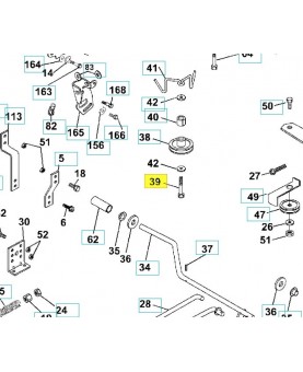 Vis 3/8-16 872110622. Pièce de rechange Husqvarna