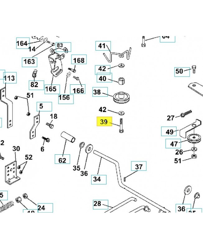 Vis 3/8-16 872110622. Pièce de rechange Husqvarna
