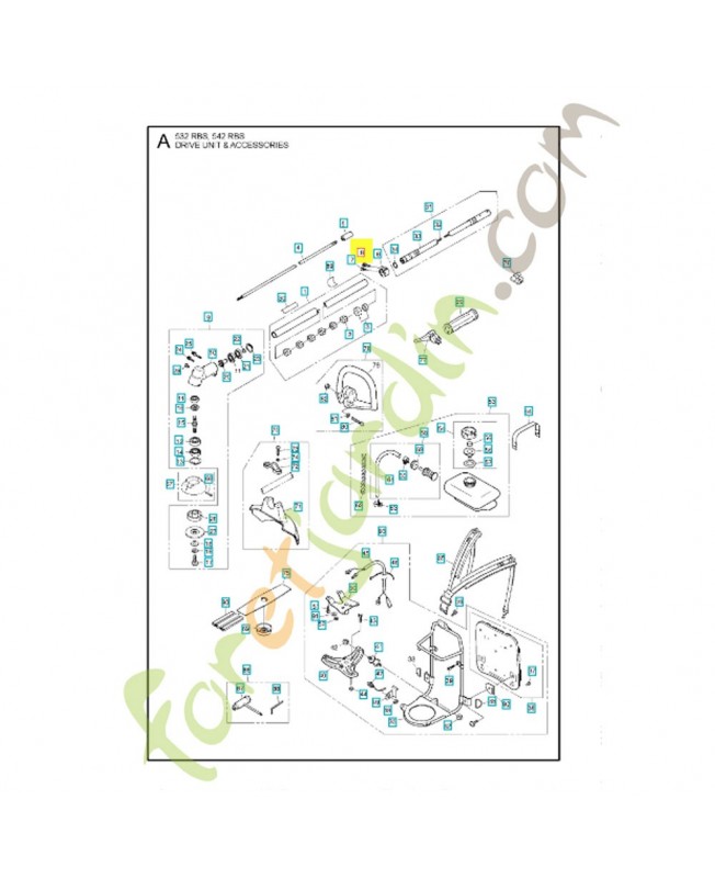 Boulon 506609301. Pièce de rechange Husqvarna