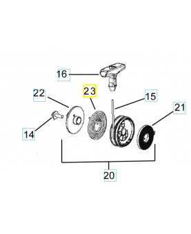 Ressort 578465101. Pièce de rechange Husqvarna