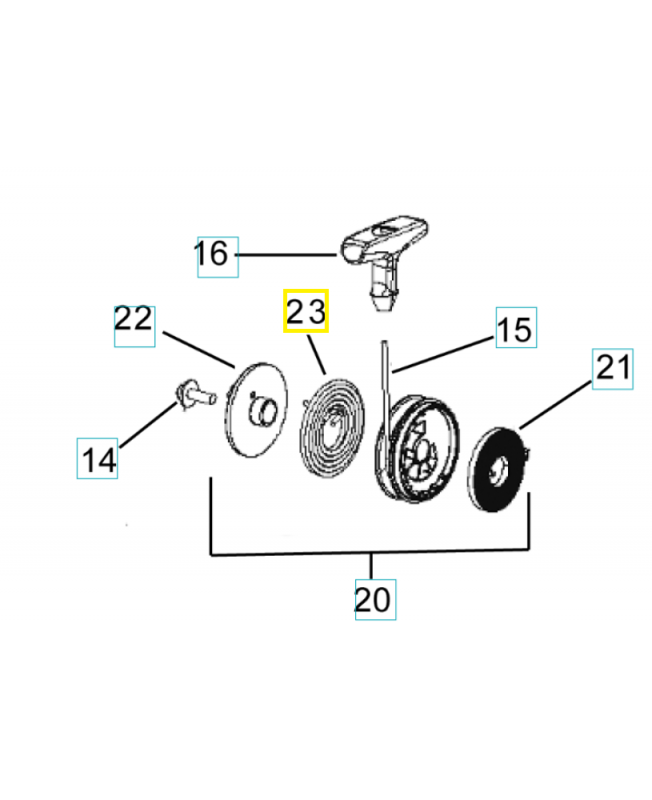 Ressort 578465101. Pièce de rechange Husqvarna