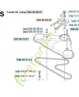 courroie 589533201. Pièce détachée Husqvarna