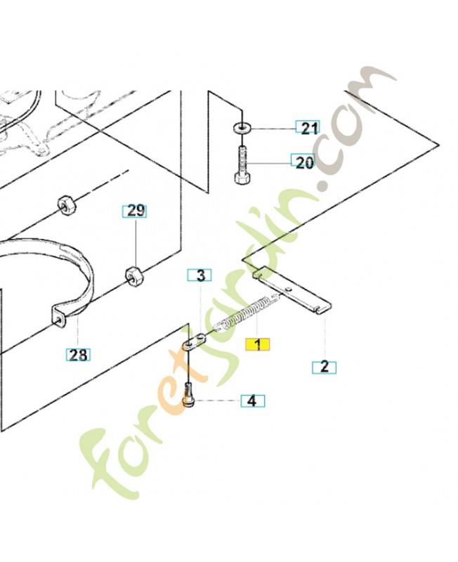 Ressort 506671901- Pièce de détachée Husqvarna