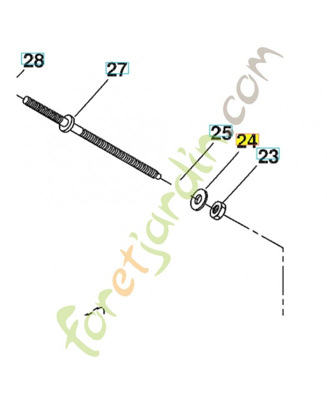 Rondelle de lame husqvarna ref. 819131016 en stock