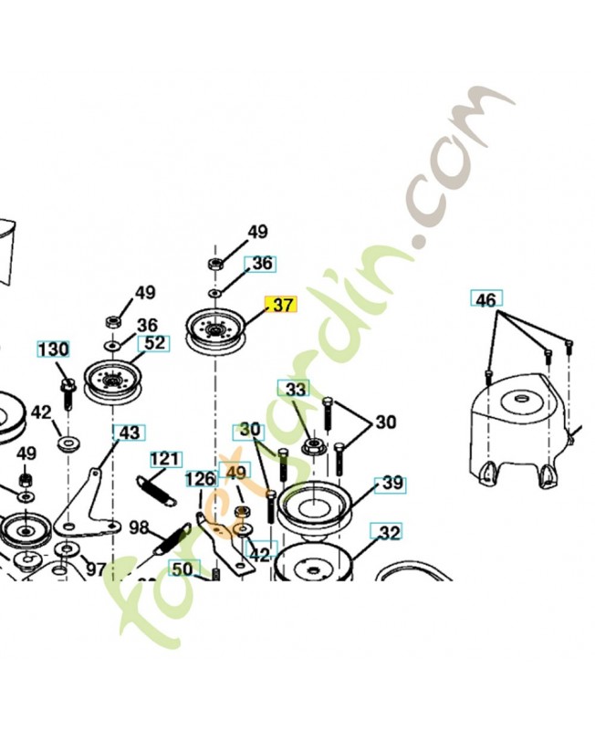 Poulie de galet tendeur 532173437
