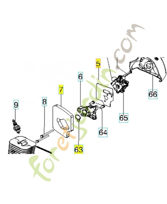 Jeu de joints 545008086. Pièce de rechange Husqvarna