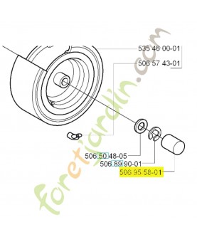 Capuchon 506955801. Pièce de rechange Husqvarna