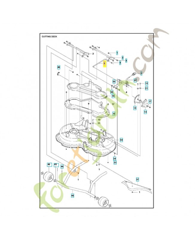 Barre 522602301. Pièce de rechange Husqvarna Barre 522602301. Pièce de rechange Husqvarna