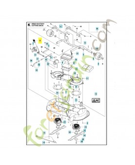 poignée 574328801. Pièce de rechange Husqvarna