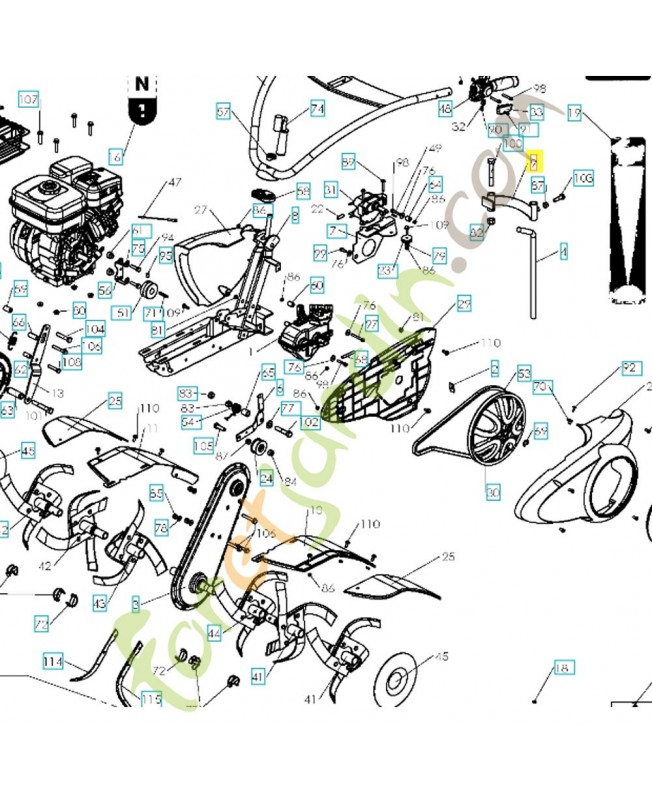 Support 580321401. Pièce de rechange Husqvarna
