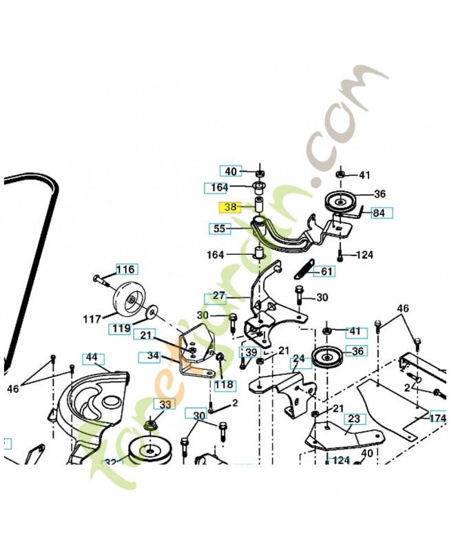 Entretoise 532169851. Pièce de rechange Husqvarna