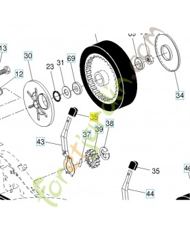 Bouton 532425242. Pièce de rechange Husqvarna