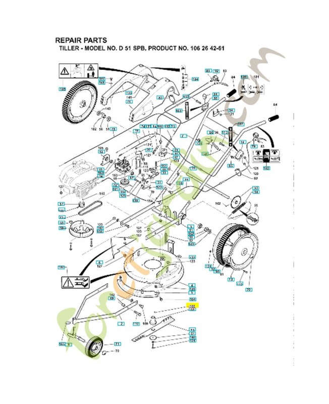 Clavette 519653202. Pièce de rechange Husqvarna