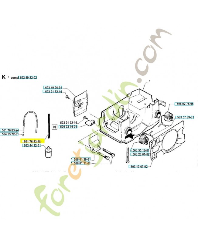 Durite d'essence 581756119 husqvarna