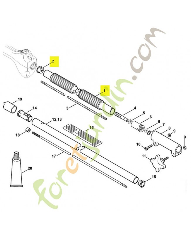tube complet référence 4139-710-7105