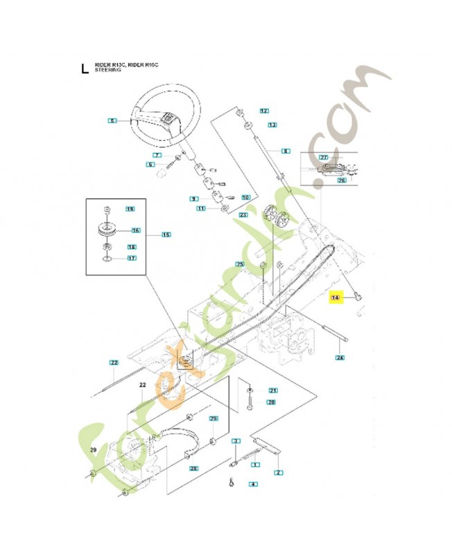 Vis husqvarna ref. 506570104 Remplace référence 593513501