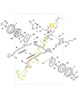 Racleur droit 6383-764-1210. Pièce détachée Stihl / Vicking
