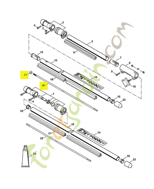Arbre d'entraînementréférence 4147-710-3200 Arbre d'entraînementréférence 4147-710-3200
