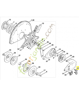 Vis cylindrique m6x8 9041-216-1230 stihl