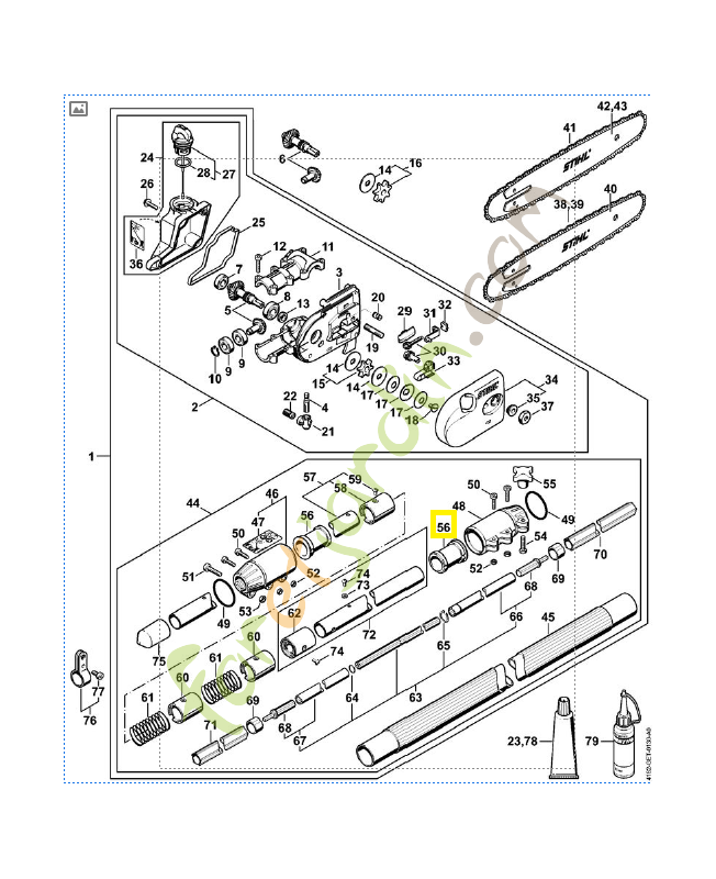Douille 4182-791-7201. Pièce de rechange Sithl / Vicking