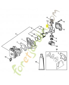 Vilebrequin hs 46/56 4242-030-0400. Pièce de rechange Sithl / Vicking