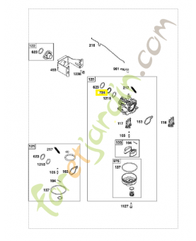 697478 Fixation joint 0003-000-1571. Pièce de rechange pour moteur thermique Briggs et Straton