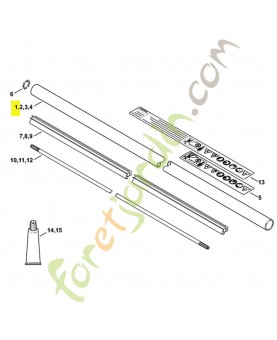 Arbre d'entraînement référence 4148-711-3204