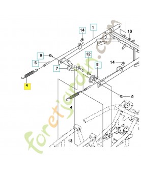 Ressort 580472301. Pièce de rechange Husqvarna