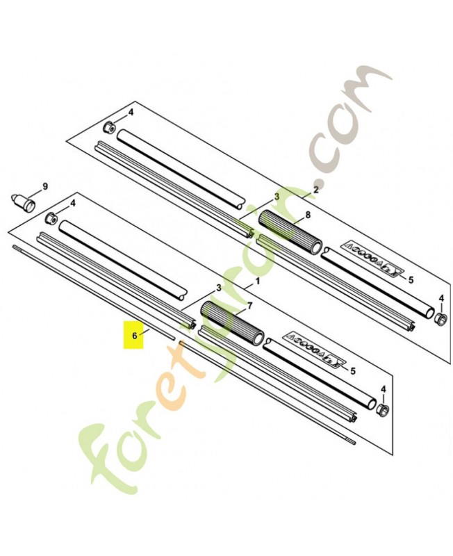Tube référence 4230-711-3200 Tube référence 4230-711-3200