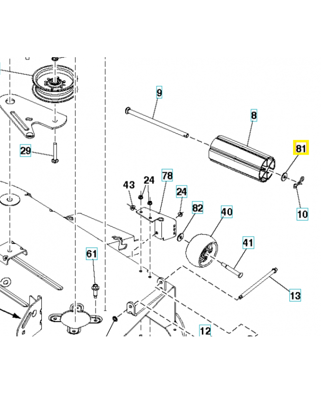 Rondelle 582360501.Pièce détachée Husqvarna
