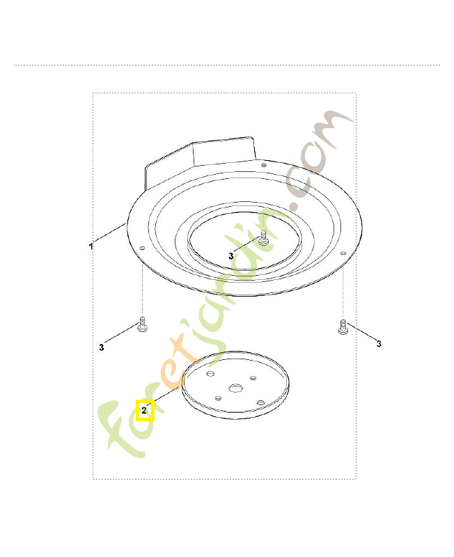 Rondelle de butee 6375-702-6800. Pièce de rechange Sithl 