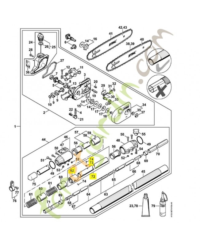 Tube complet référence 4182-710-7106