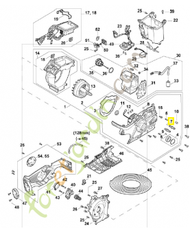 Vis à embase M8 0000-664-2406 stihl pour tronçonneuse 
