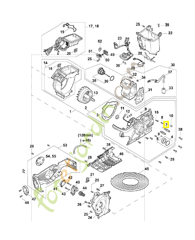 Vis à embase M8 0000-664-2406 stihl pour tronçonneuse Vis à embase M8 0000-664-2406 stihl pour tronçonneuse