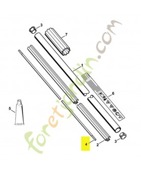 Arbre d'entraînement référence 4137-711-3200