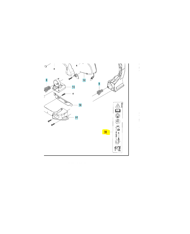 autocollant "warning"