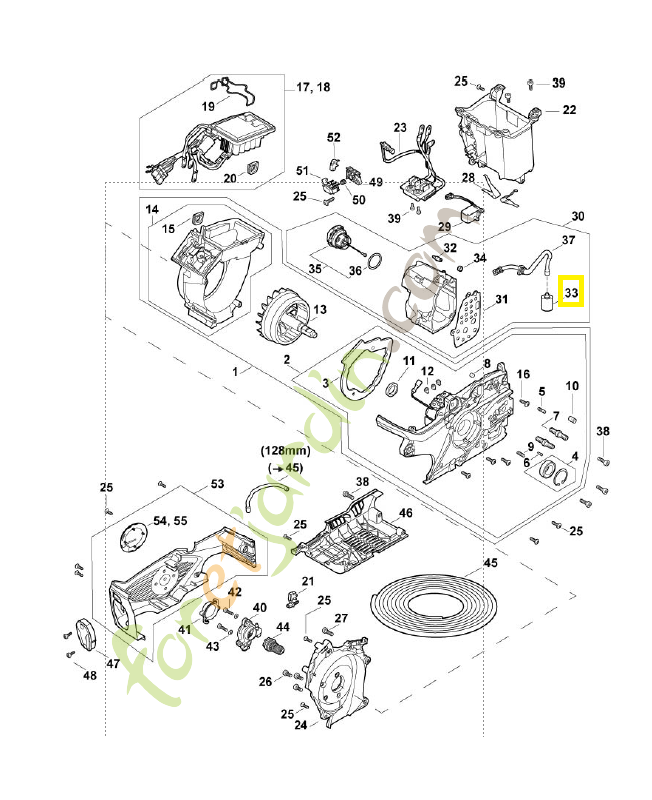 Crépine d'aspiration MA01-640-3801. Pièce détachée Stihl / Vicking